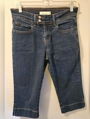 Levi's 515 Women's Blue Denim‎ Capri Jeans Size 6 Casual Stretch Mid-Rise